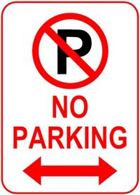 No Parking Sign